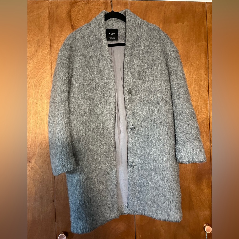 Mango Basics Soft Gray Coat
